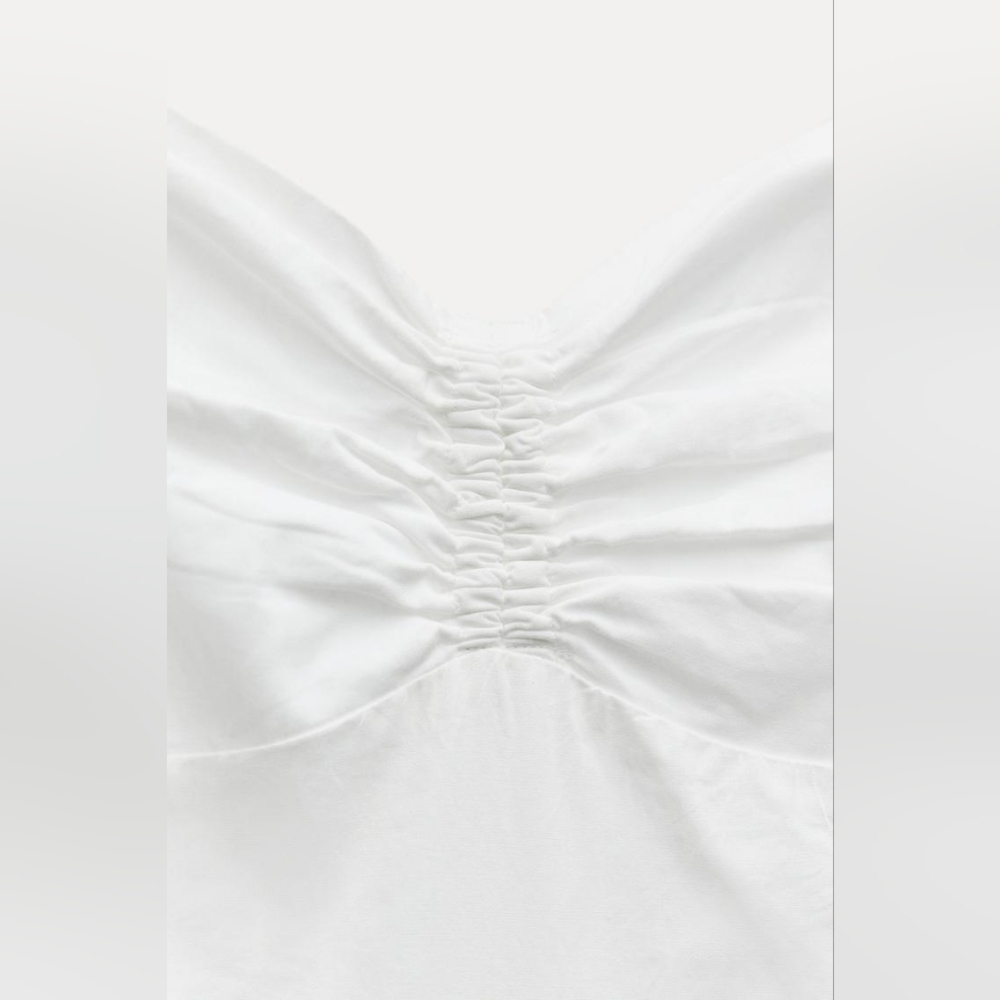 Zara White Spaghetti-Strap Maxi Dress - Picture 9 of 14